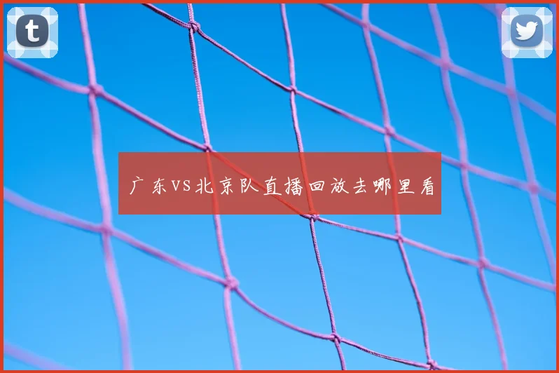广东vs北京队直播回放去哪里看